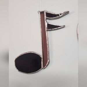 Stained Glass Musical Note Wall Decor